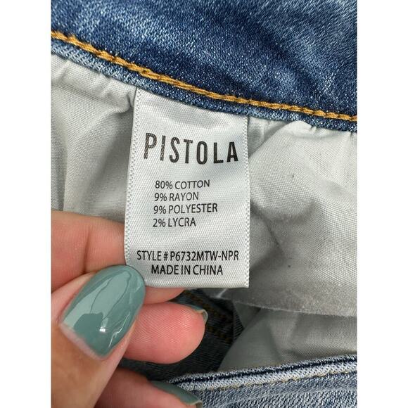 PISTOLA Arielle Skinny Scissor Cut Hem Jeans Size 28 - Picture 8 of 8